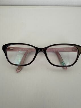 Ralph by Ralph Lauren Womens RA7020 599 Eyeglasses Frames Brown/Pink 52-16-135
